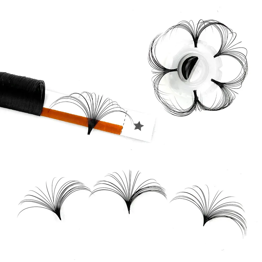 Abonnie 0.03-0.10mm Easy Fan Lashes Mega Volume Fans Eyelash 8-25mm Automatic Flowering Fast Blooming Eyelash Makeup Cilios