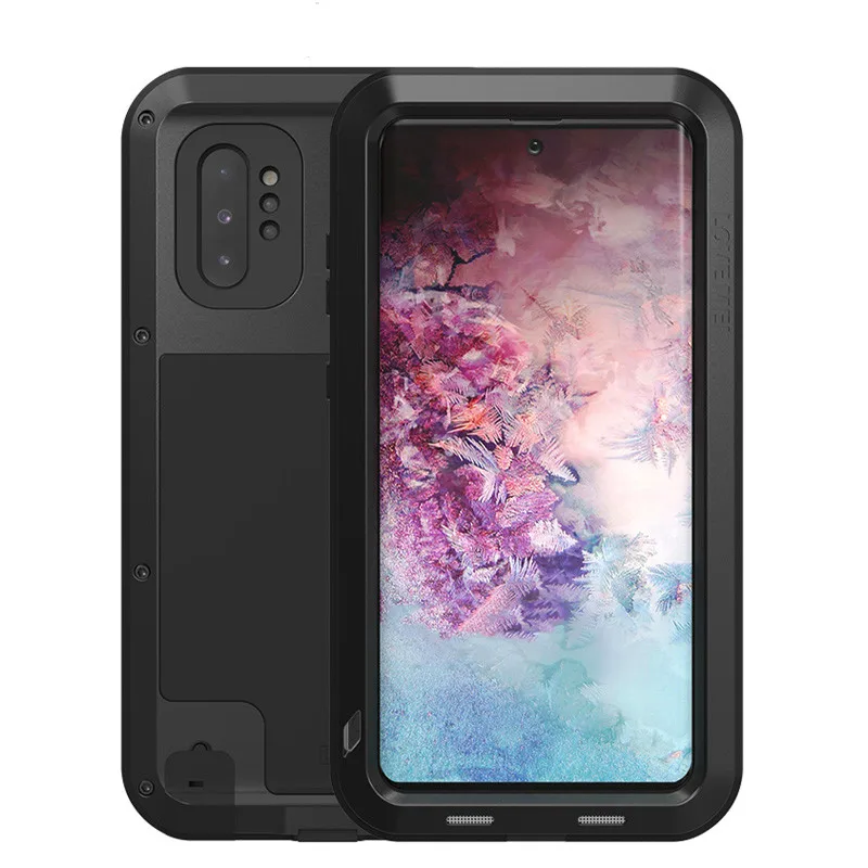 

LOVE MEI Powerful Heavy Shockproof Fundas Metal Cover For Samsung Galaxy Note10 Note 10 Plus 10plus 5G Case Silicone Coque Shell