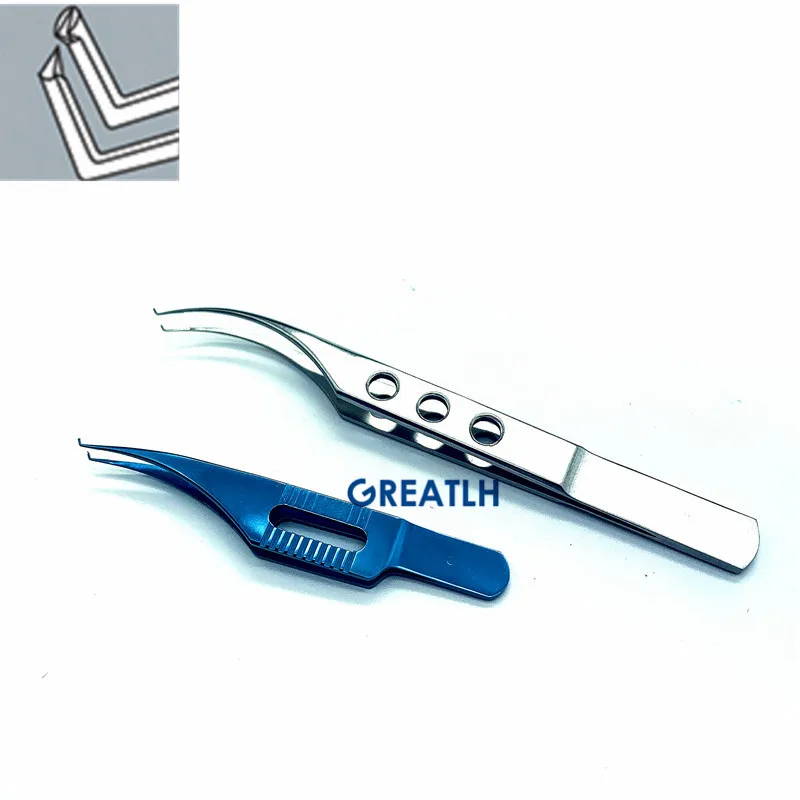 

85mm Colibri Toothed Clamp Tweezer ophthalmic forceps 115mm Dental Tissue forceps surgical instrument