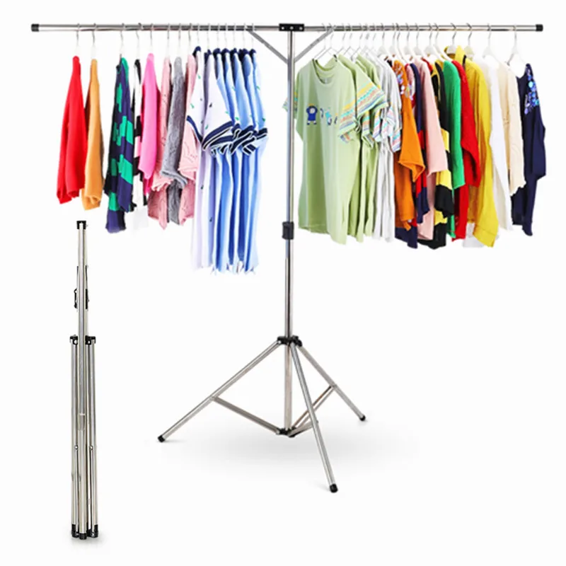 Portable Folding Drying Rack Stainless Steel Extendable Clothes Hanger Adjustable Height Socks Scarf Bra Hanger For Kitchen Room