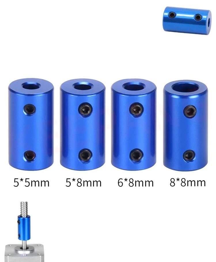 RAMPS 1pcs Aluminum Alloy Coupling Bore D14L25 5mm 6mm 8mm Blue Flexible Shaft Coupler Screw For Stepper Motor Accessories