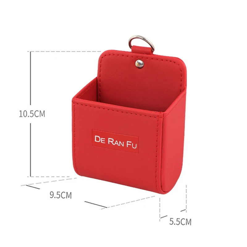 2 Colors Car Outlet Air Vent Box Mobile Phone Holder Bag Pouch Orangnizer Storage Hanging Box Multi-function Pocket Auto Styling