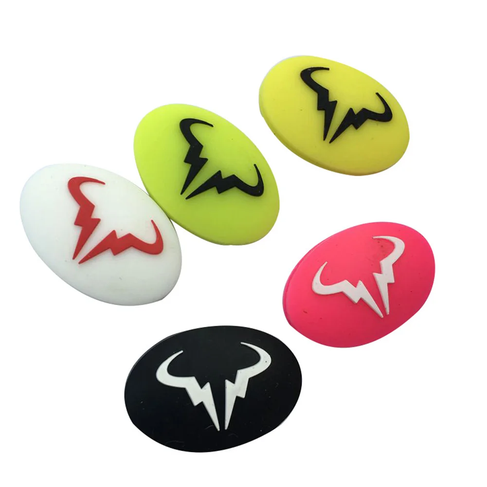 Tennis Racket Shock Absorber Vibration Dampeners Durable Anti-vibration Silicone Cartoon Animal Bull Head Raqueta