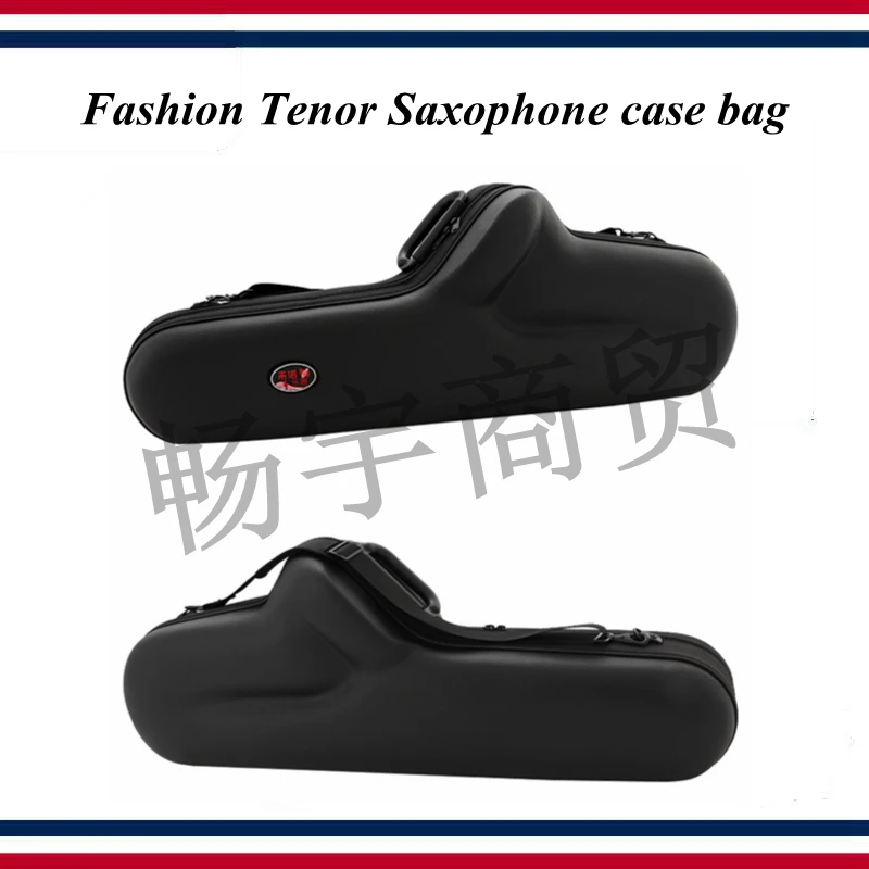 Fashion Tenor Saxophone case bag Waterproof shockproof single Leather backpack portable box Wind instrument case parts