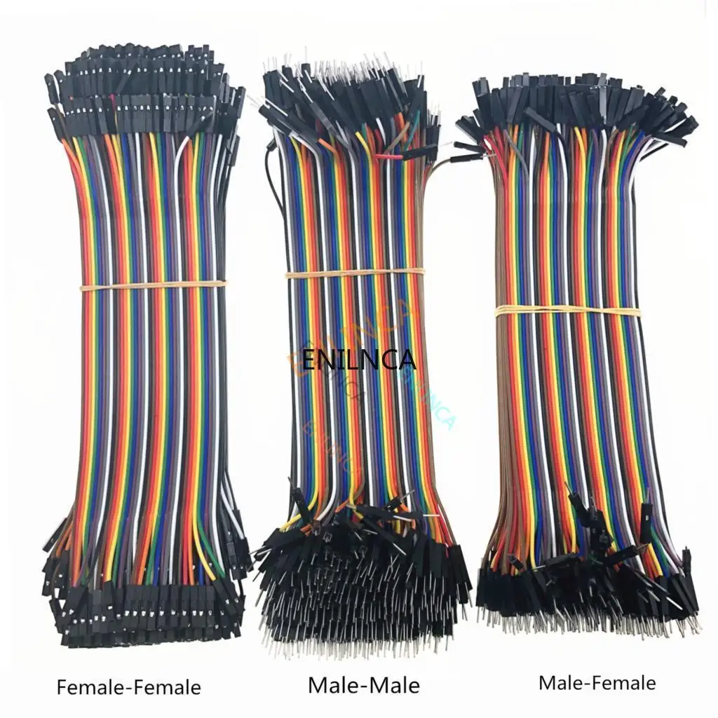 40-120pcs Dupont Line 10CM 40Pin Male to Male + Male to Female and Female to Female Jumper Wire Dupont Cable for  DIY KIT