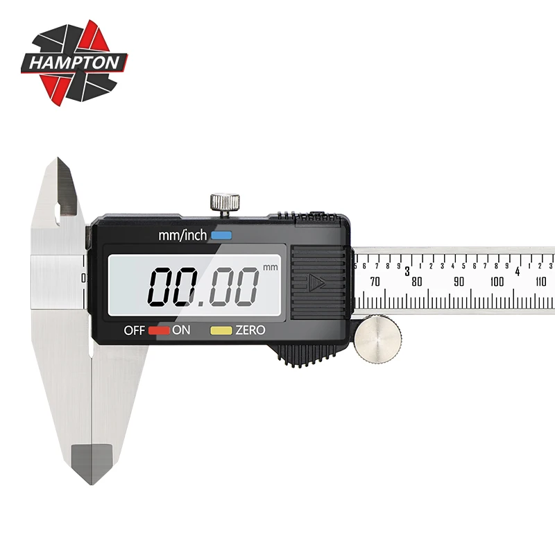 Hampton-paquímetro Digital Vernier Lcd com Tamanhos a 150 mm Ferramenta de Medição de Calibre em Aço Inoxidável