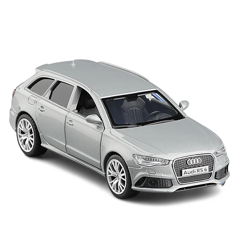 1:36 Audi RS6 Station wagon Alloy Car Toy Diecast Metal Vehicle Sportcar for Children Birthday Collection Christmas Gifts