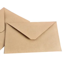 (10 peças/lote) 15*11cm retro cor sólida antigo kraft papel envelope para cartão de saudação cartão cartão carta convite