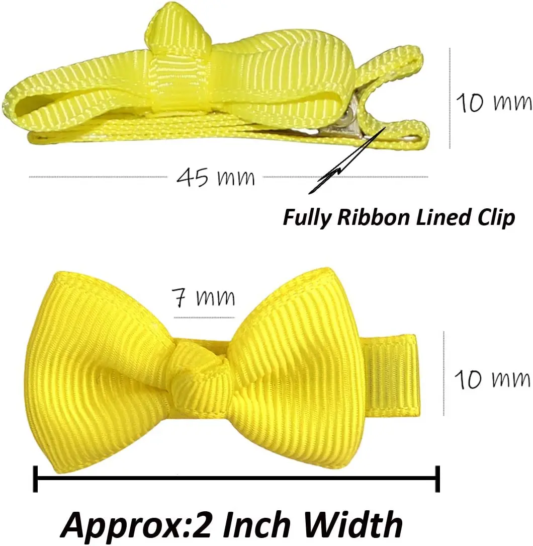 30/40/80PCS Baby Girl Hair Clip Ribbon Hair Bows with Alligator Clips for Baby Girls Infant Toddlers Kids