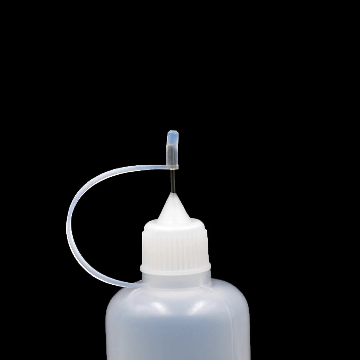 Flacone contagocce in plastica da 5 pezzi 15ml/20ml/30ml/50ml con tappo a prova di bambino punta dell'ago lunga e sottile flacone liquido vuoto da 100ml