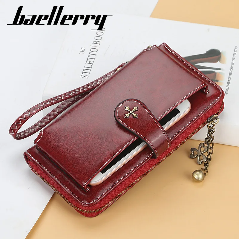 New Women Wallets Fashion Long PU Leather Top Quality Brand Card Holder Classic Female Purse Zipper Wallet For Women