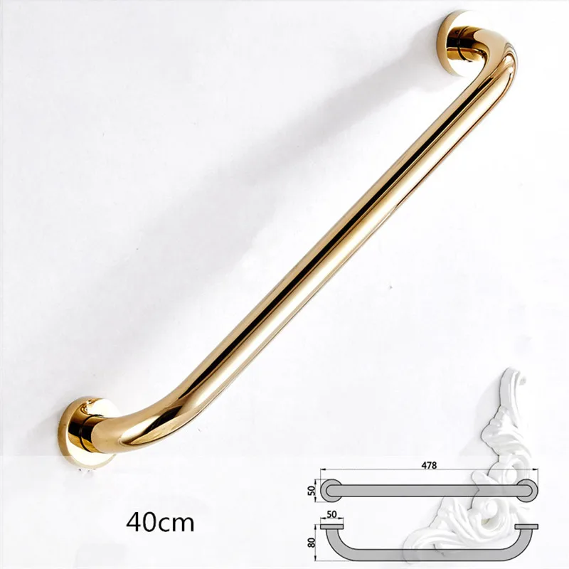 Bathroom Tub Shower Safety Bar 30cm/40cm/50cm  gold brass Grab Bar Grip Hand grip Bathroom Handrail Grab Bar
