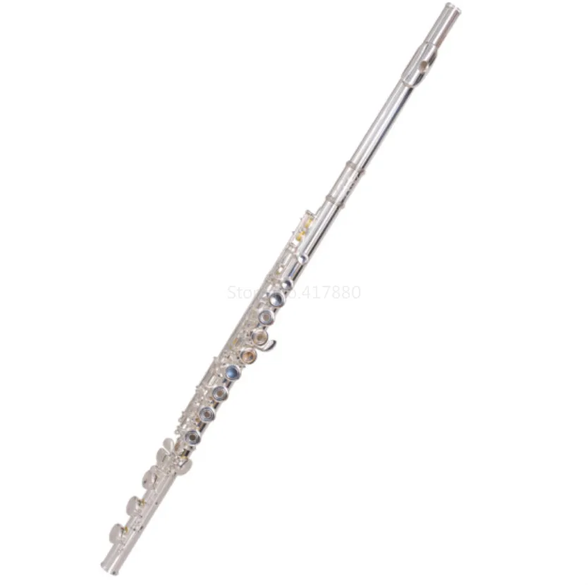 

MARGEWATE Unique 17 Holes Flute Silver Plated C Tune Flute In Open E Split Instruments