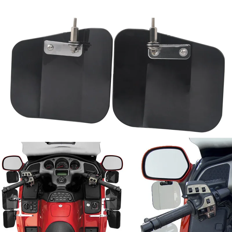 Motorcycle hand guard Air Wing Protective Windshield Windscreen Mirror Mount Kit For Honda GL1800 2001-2017 F6B 2013-2017