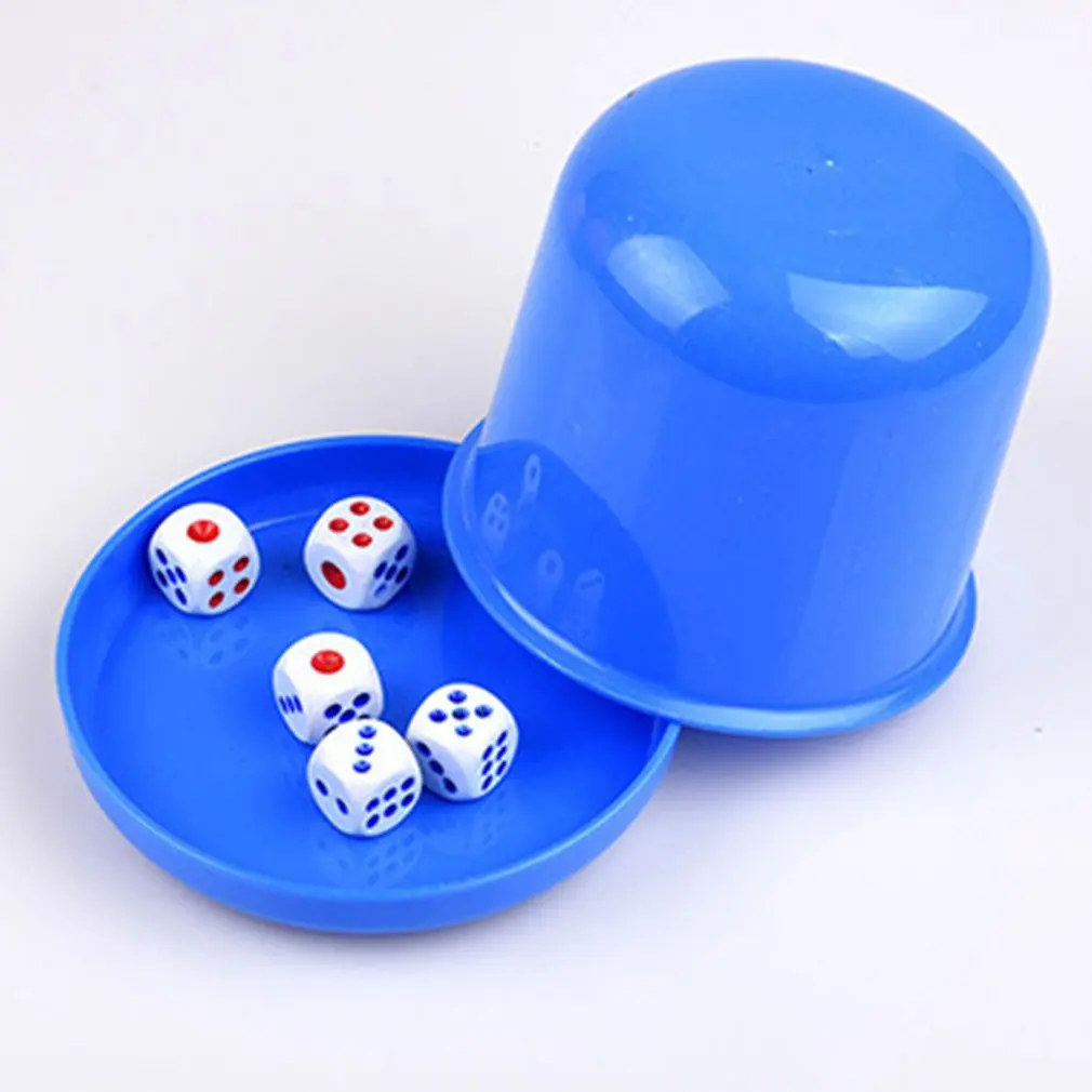 12mm Thickened Bottom Sifting Bar Pub Games Board Game Combination Color Screen Cup Thickening Tap Dice Cup Set