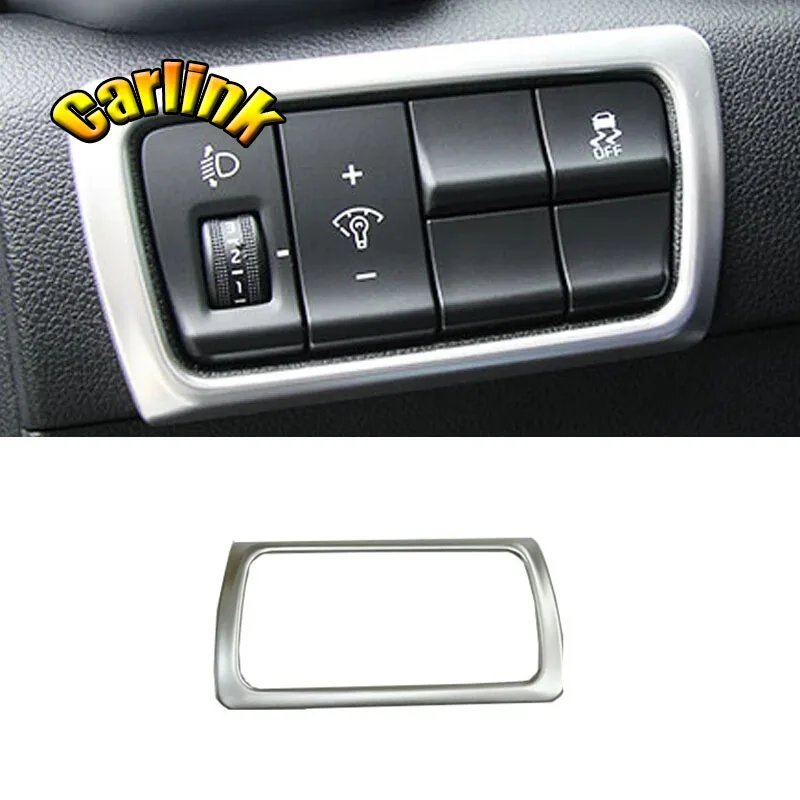 

For KIA Sportage 4 QL KX5 2016 2017 2018 2019 ABS Matte Car Headlamps Adjustment Switch Cover Trims accessories car styling 1pcs