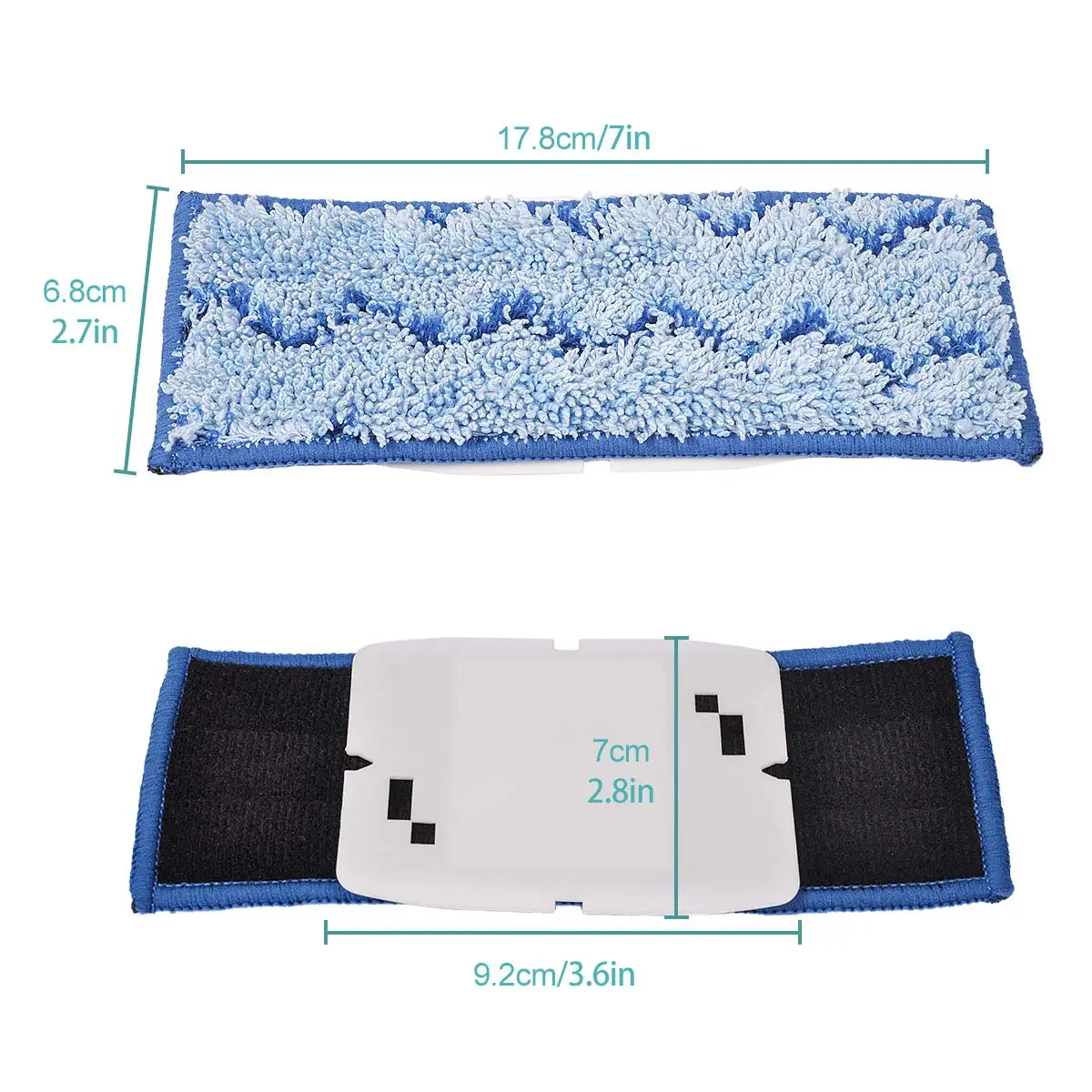 Модернизированные моющиеся подкладки для мытья для iRobot Braava Jet 240 241 (4 подкладки для влажной уборки, 2 влажных и сухих подметания)