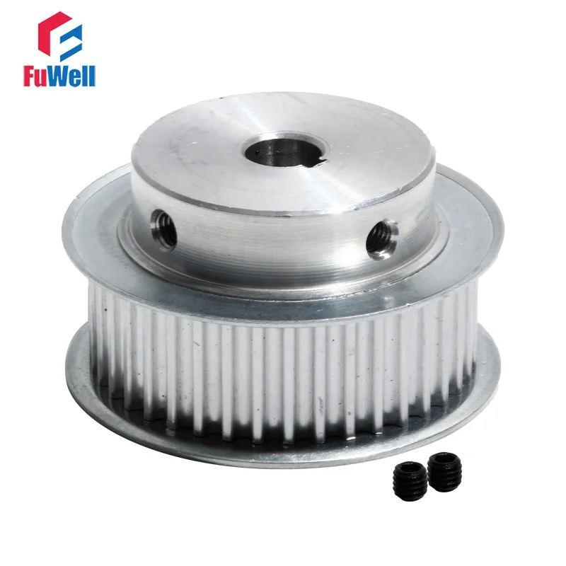 Timing Belt Pulley HTD5M-40T Transmission Pulley 21mm Belt Width 8/15/20mm Bore Aluminum Alloy 40Teeth Gear Pulley With Keyway