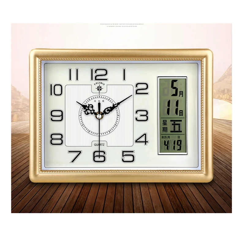 Night Light Digital Wall Clock Led Calendar Modern Silent Clock Mechanism Temperature Office Kitchen Clocks Wall Home Decor 2020