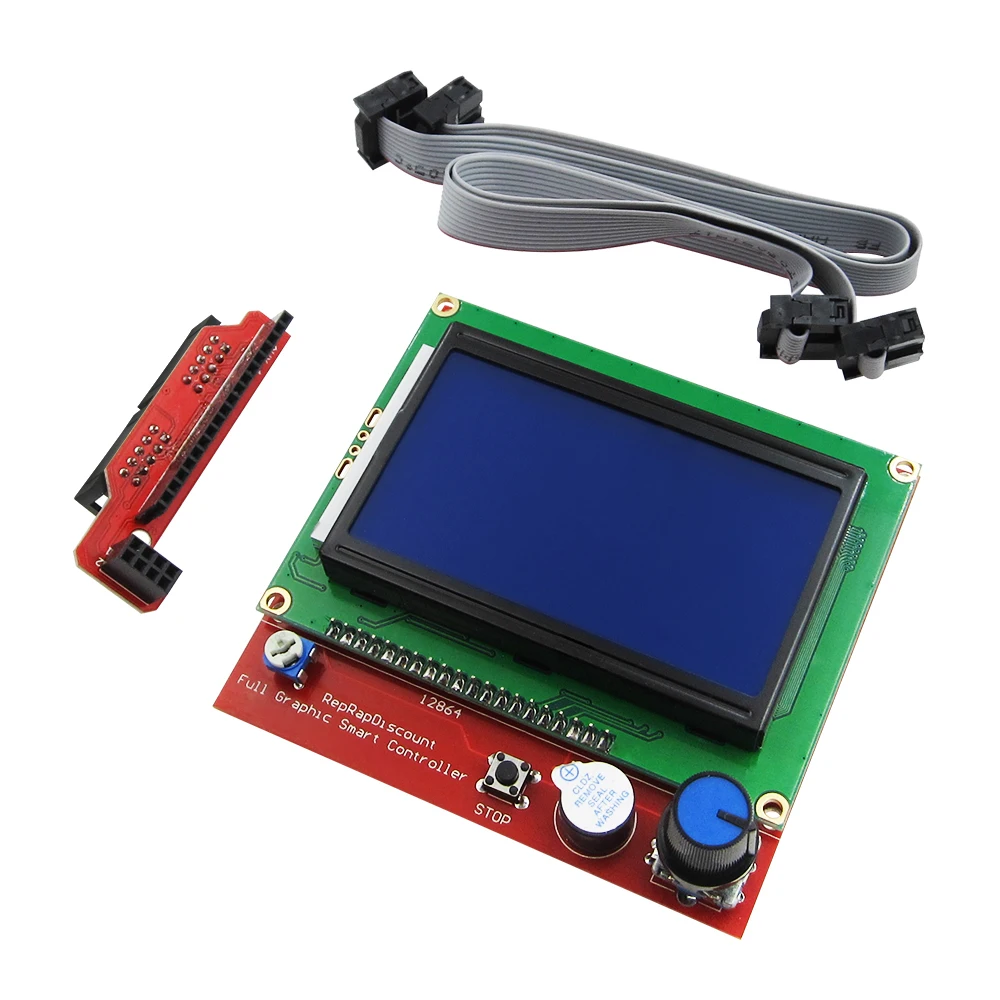 Ramps 1.6 Motherboard +5pcs DRV8825/A4988 Stepper Motor Driver+Mega 2560 R3 Reprap Model+LCD 12864