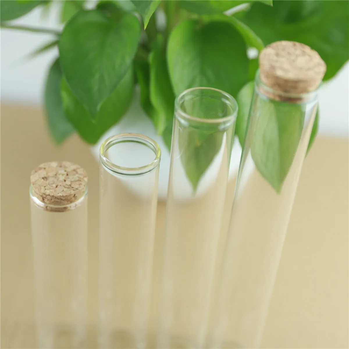 12pcs/Lot long Cork In Vitro Thick Glass Bottles Wishing Bottle Glass Cork Stopper Jars Storage Container