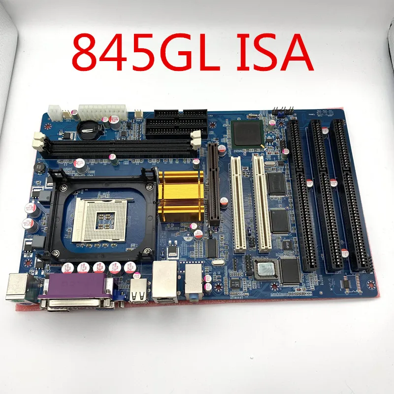 

New Original 845 845GV 845GL ISA Mainboard PGA478 Motherboard 2PCI VGA LPT 1ISA Slot milling machine Industrial Motherboard