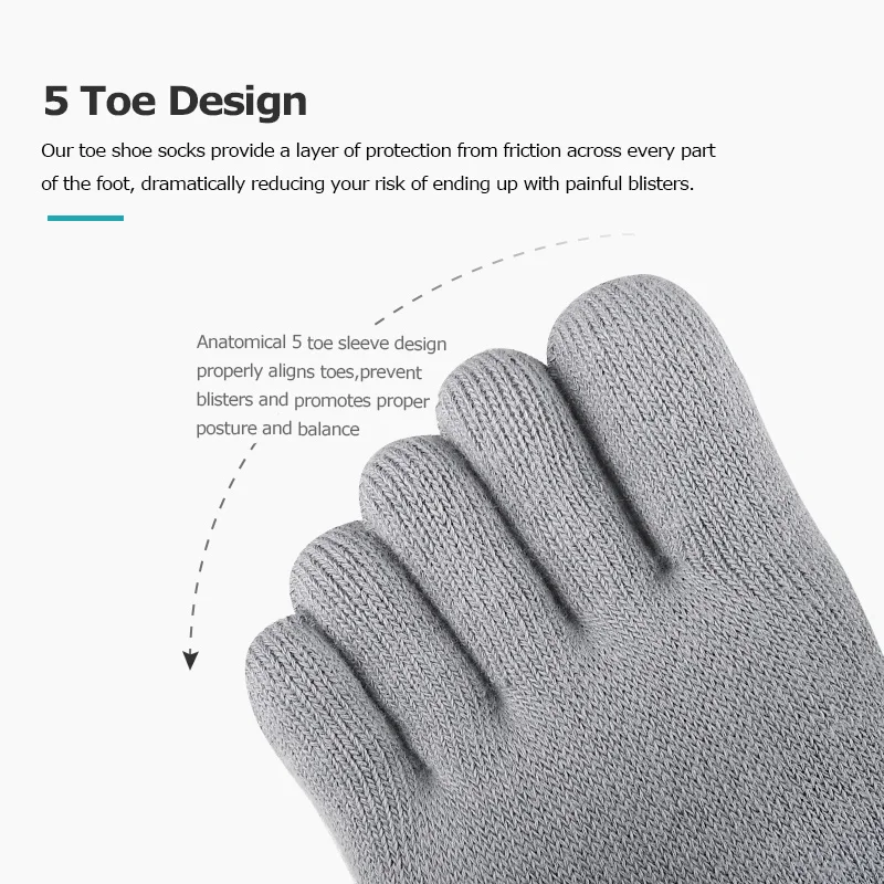 Toe Socks 2020 New CoolMax Run Lightweight No-show Blister prevention Five Fingers Running Basketball Pilates Yoga Socks Men