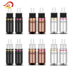 QYFANG Earphone 0.78mm Pin Rhodium Plated Copper Audio Plug Wire Connector Metal Adapter For UM3X W4R UE18 Series HiFi Headphone