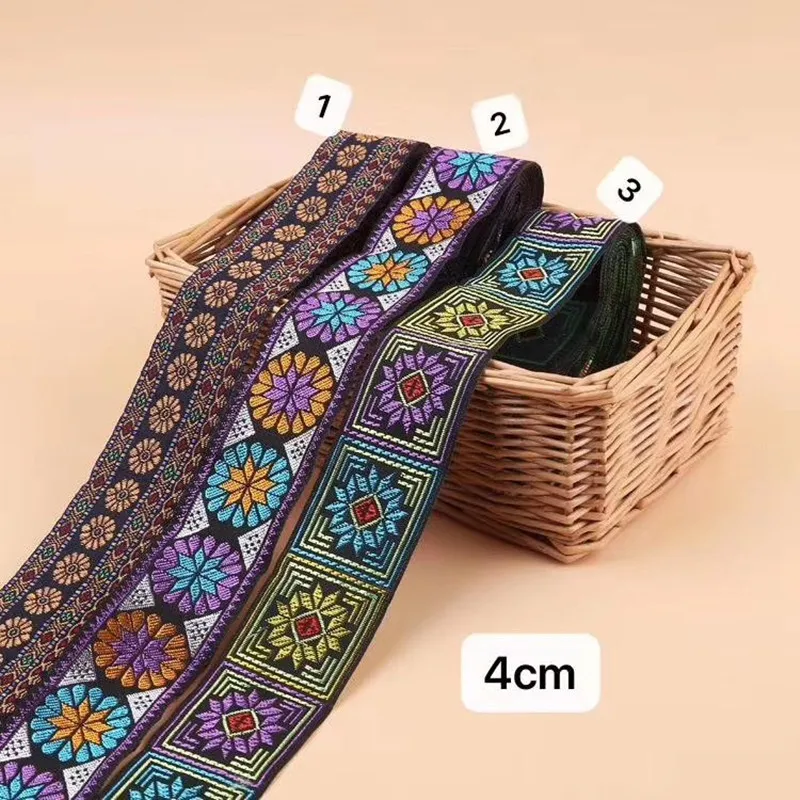 

4cm ethnic style jacquard webbing,QC0417A