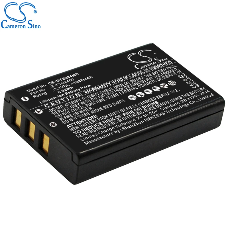 CameronSino-Batería de repuesto médica para Otometrics Madsen AccuScreen, compatible con Maico 74101501, 1800mAh/6.66Wh, 3,70 V, Li-ion