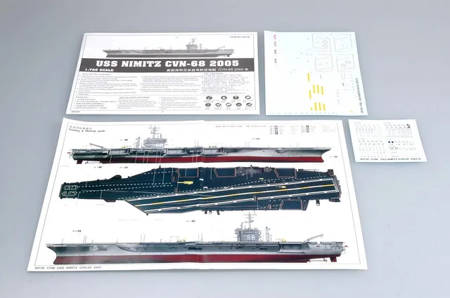 Trumpeter 05739 1/700 Scale USS Nimitz CVN68 Aircraft Carrier 2005 Military Ship Toy Hobby Assembly Plastic Model Building Kit