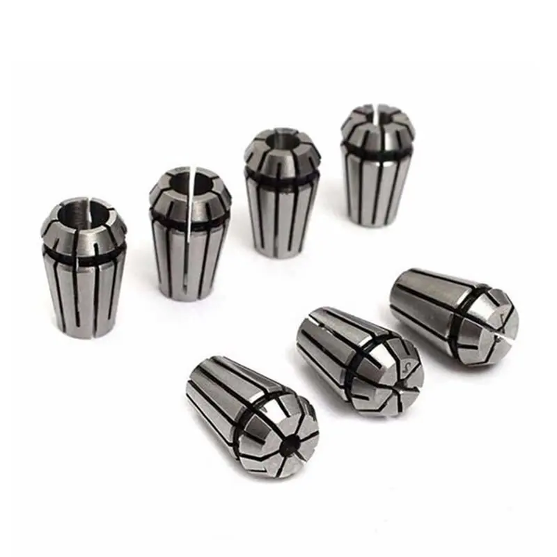 1pcs High Precision ER11 1-7MM 1/4 MM 6.35MM 1/8MM 3.175MM Spring Collet Chuck Set For CNC Engraving Machine Lathe Mill Tool