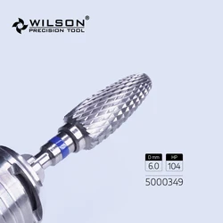 WilsonDental Burs 5000349-ISO 272 190 060 Tungsten Carbide Dental Burs for trimming  Plaster/Acrylic/Metal