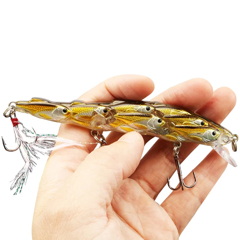 2020 New  Fishing Lure Wobbler Relax Perch Trout Making Feather topwater Accessories Artificial Hard Bait Bass Minnow Crankbait