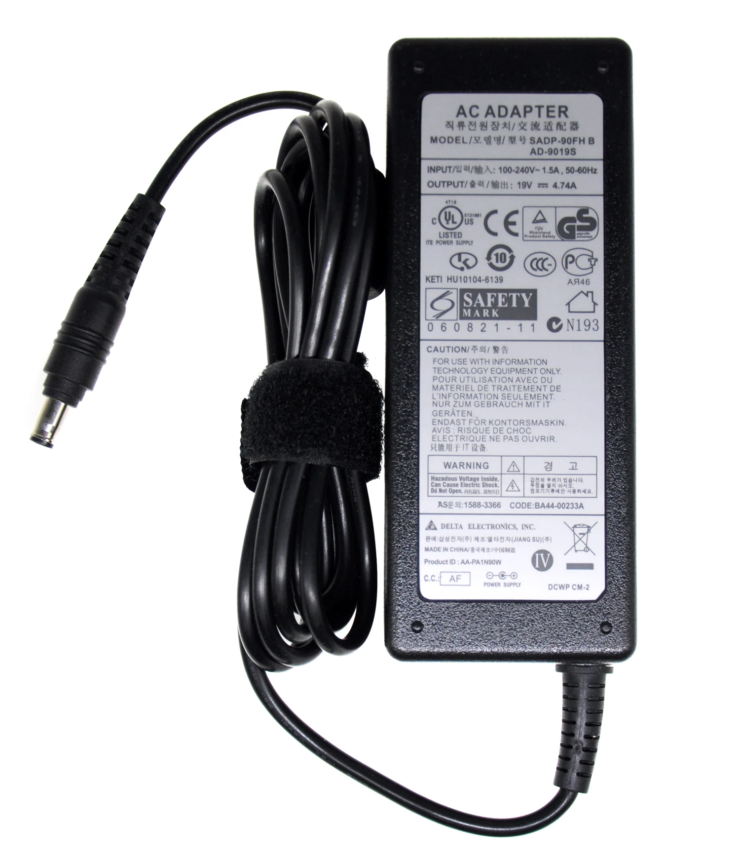 Orignal AD-9019S 90W 19V 4.74A AC Laptop Adapter For samsung RV711 R428 R410 R65 R520 R522 R530 R580 R560 R518 R410 R429 charger