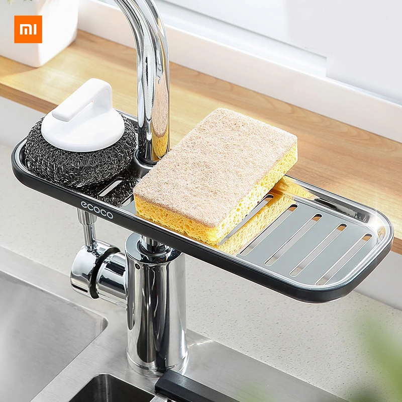 XIaomi Youpin Stainless steel faucet rack kitchen supplies artifact sink storage rack sink sink dishcloth drain basket