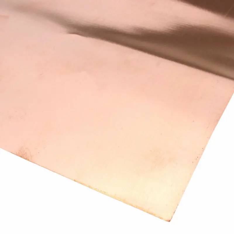 1pcs 0.2~0.01 Thickness 99.9% Pure Copper Cu Metal Sheet Foil Plate Length 100mm~500mm