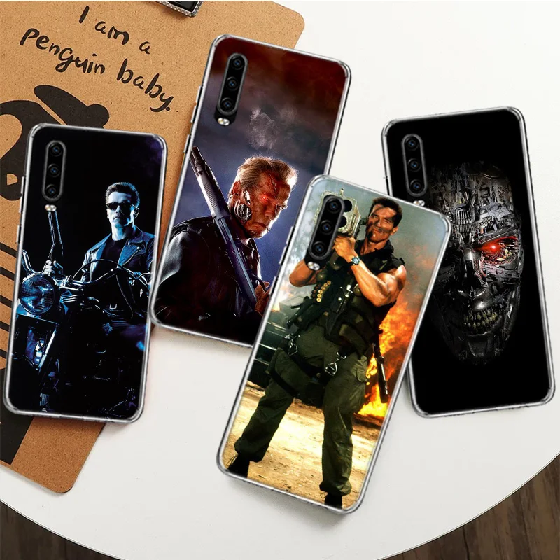 The Terminator Silicon Call Phone Case For Huawei P30 P20 P40 P50 P10 Mate 20 30 40 10 Lite Pro Casing Customized Cover Fundas