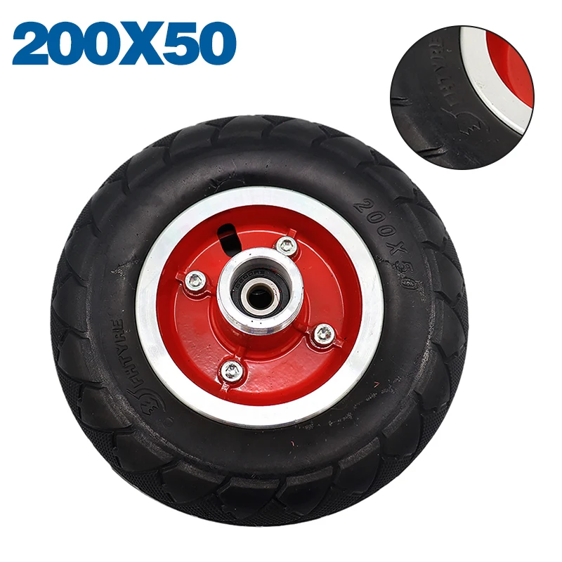 

8 Inch wheel 200x50 Solid Tire alloy hub For Xiaomi Ninebot Segway ES1 ES2 ES4 Electric Scooter rear Wheel Explosion-Proof