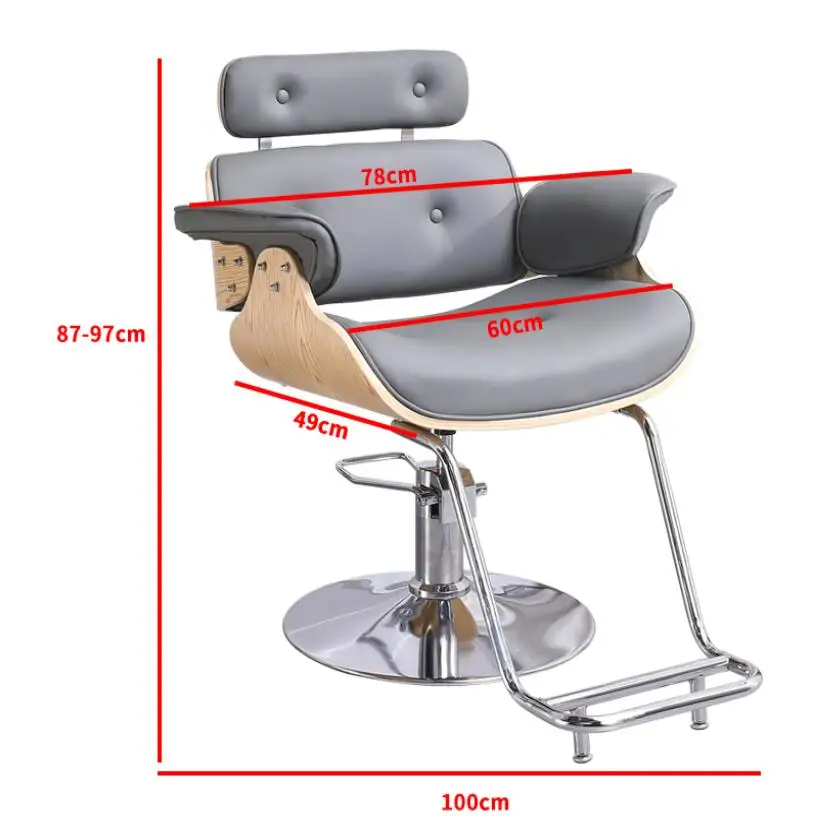 Netto Rode Stoel Kapsalon Kapper Stoel Kapsalon Gewijd Schoonheid Kruk