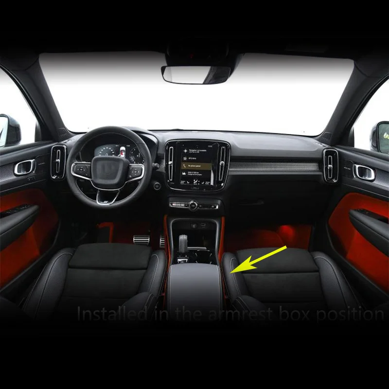 Car Interior Decoration Console Armrest Storage Box Container  Styling For Volvo XC40 2019 2020 2021 Accessories