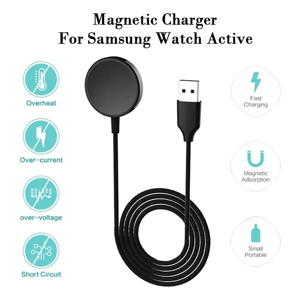 2 Pack Chargers for Galaxy Watch 7 FE Charging Cable & 6 Classic/ 5 / 5 Pro/ 4 /3/ Active 2 40mm 44mm/ Watch5 Cord USB C