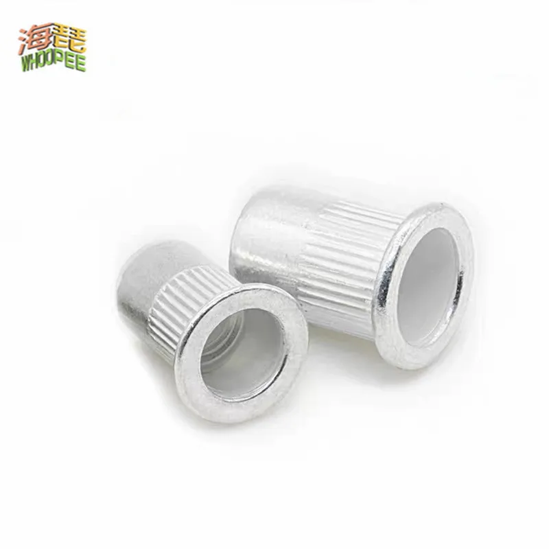 50pcs 20Pcs M3 M4 M5 M6 M8 M10 M12 Aluminum Alloy Rivnut Flat Head Threaded Rivet Insert Nutsert Cap Rivet Nut