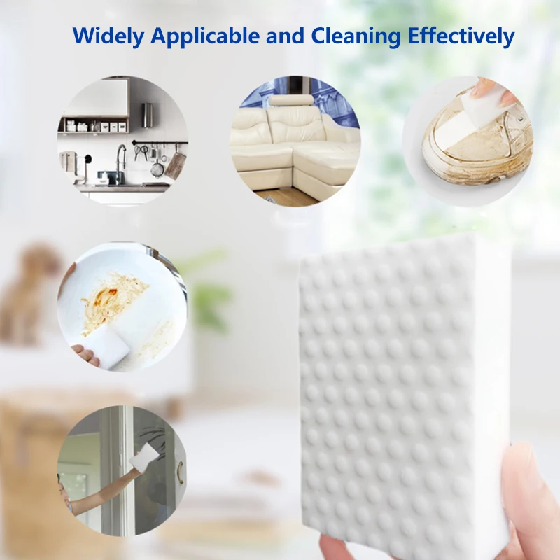 VEHHE 20/40 PCs Magic Sponge High Density Compressed Cleaning Melamine Eraser Kitchen Bathroom Sofa Cleaning Quality Supplier