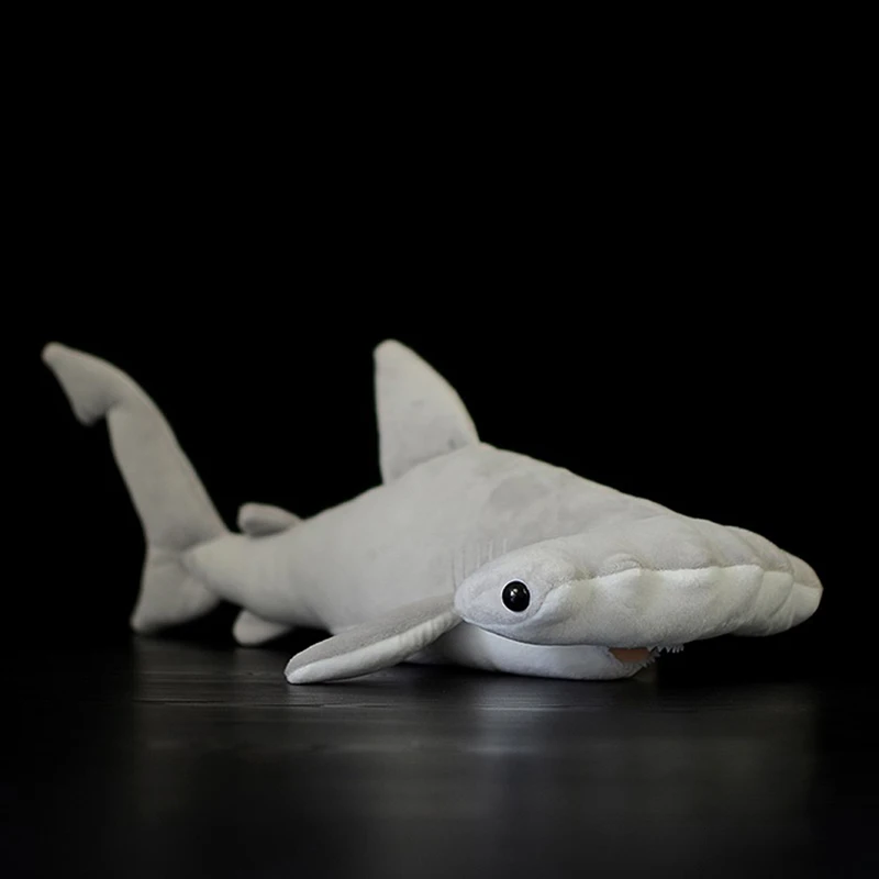 

40cm Long Lifelike Hammerhead shark Collection Stuffed Toys Sea Animals Real Life Plush Toy Huggable Plush Dolls Baby Kids Gifts