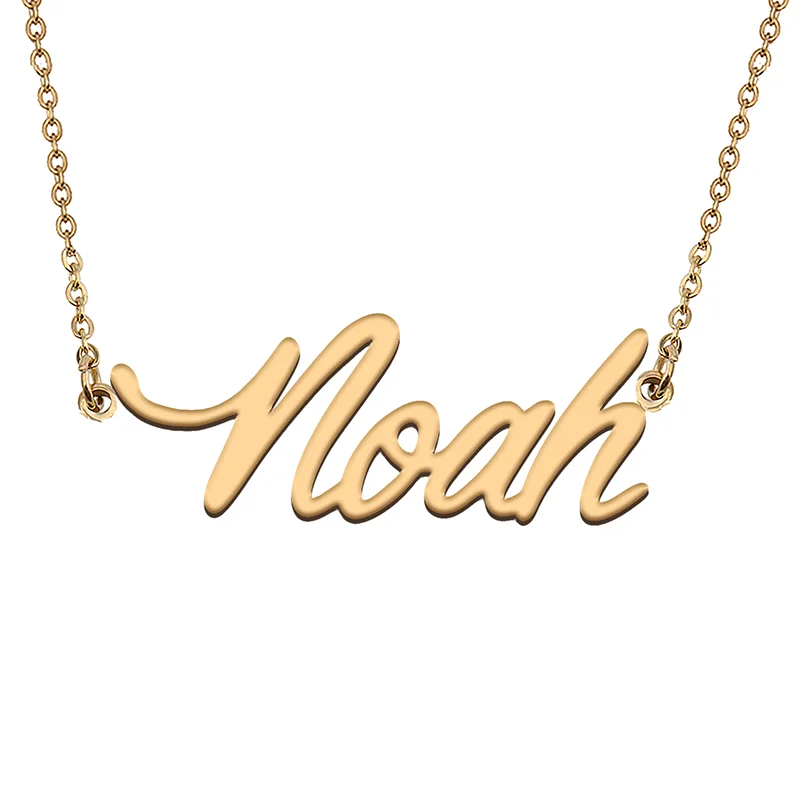 

Noah Custom Name Necklace Customized Pendant Choker Personalized Jewelry Gift for Women Girls Friend Christmas Present