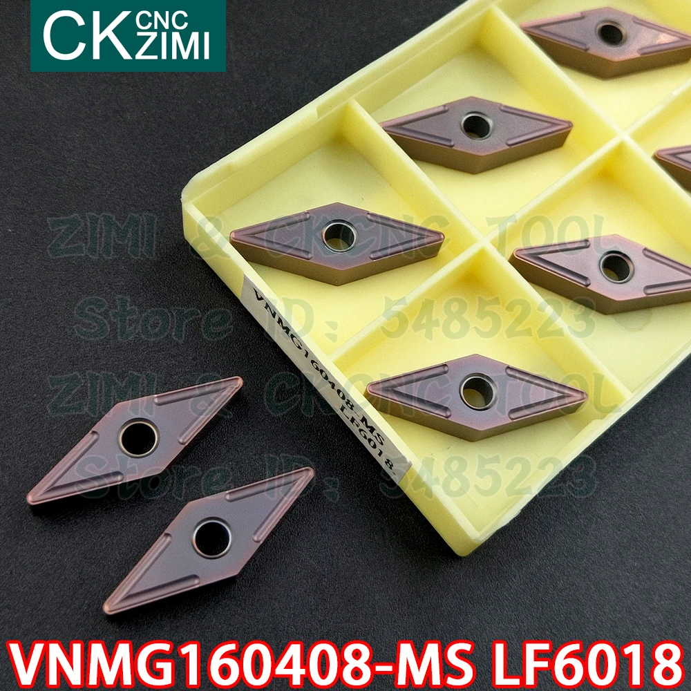 Ferramenta de inserção para torno externo, ferramenta de torno de metal cnc para aço inoxidável com inserções de VNMG160408-MS lf6018 vnmg 160408 ms lf6018