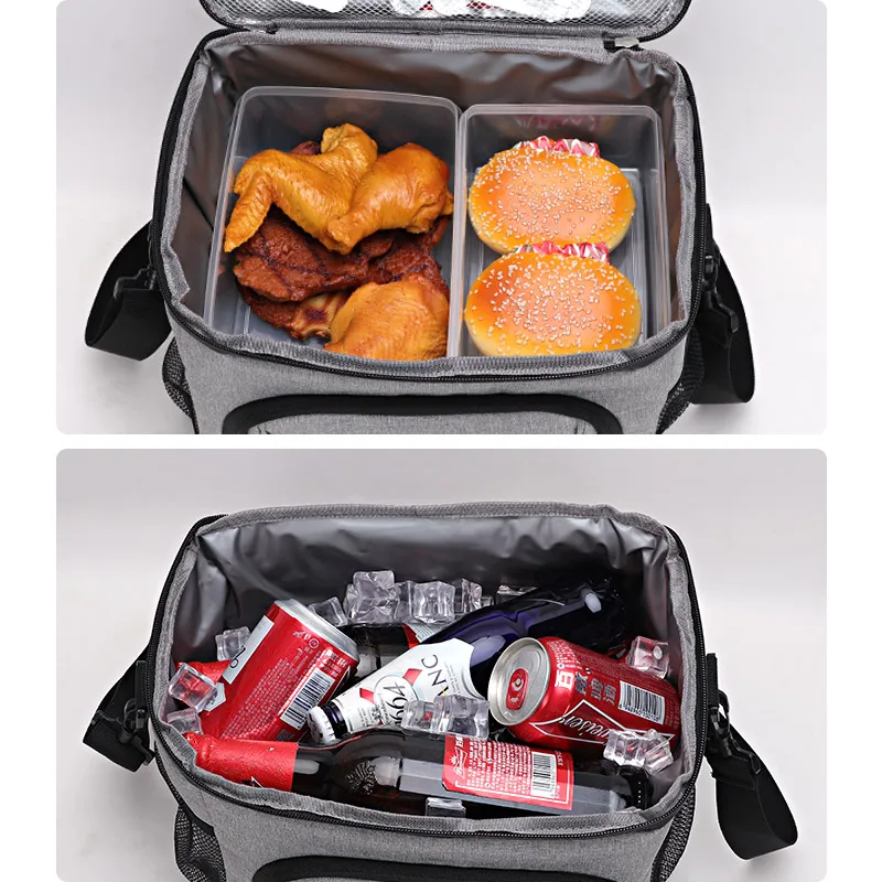 DENUONISS Thermal Cooler Bag For Beer Leakproof With Shoulder Strap Portable Picnic Foot Bag Outdoor Travel Insulated Bag