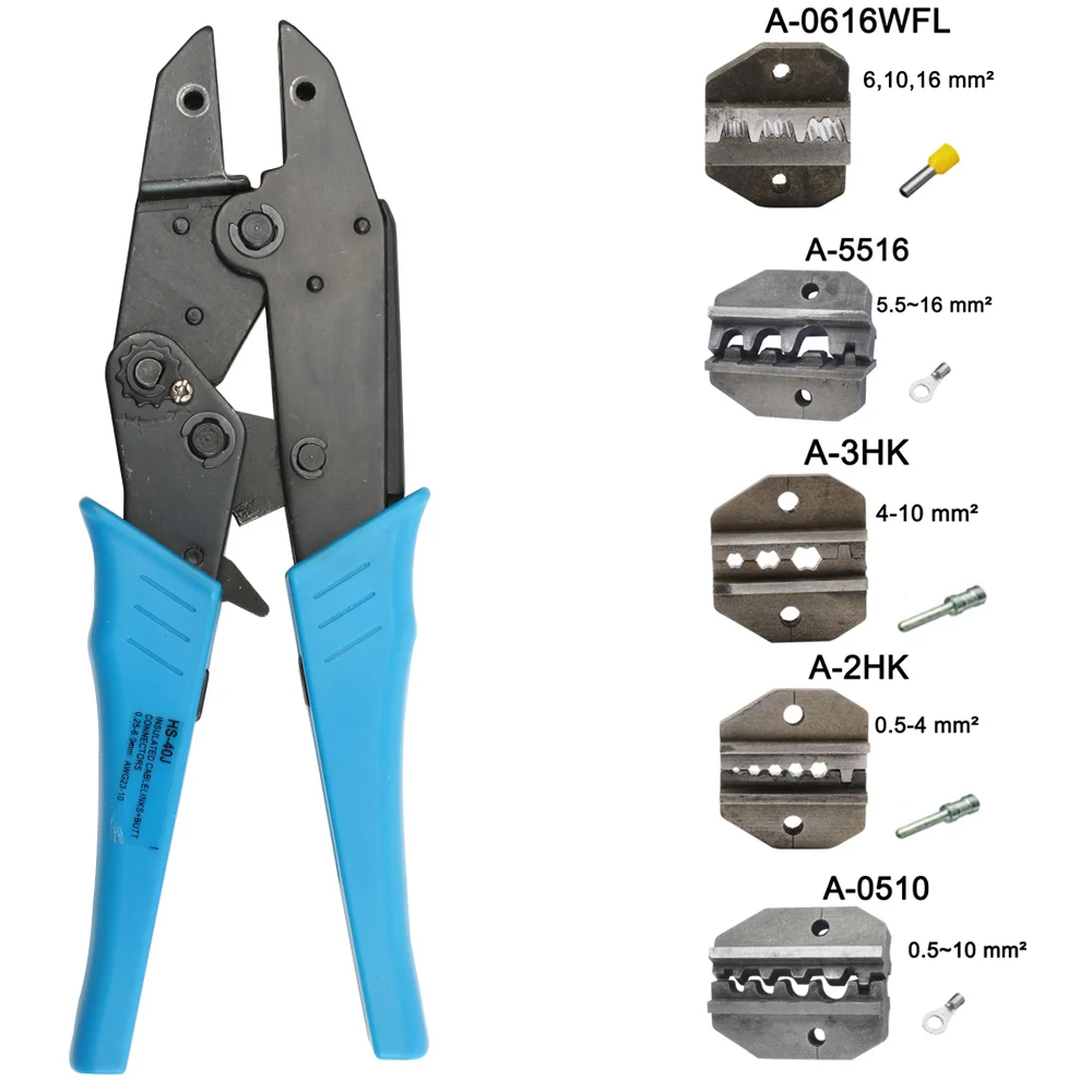 

A0510 A1HK A2HK A3HK Die Sets for HS AM-10 CRIMPING PILER Crimping machine one set Wire cutting machine tool jaws Free shipping