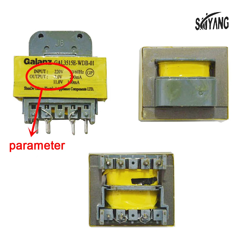 Original 220V Transformer 11V 7V GAL3515E-WDB-01 For Microwave Oven Parts